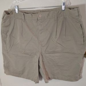 CHEROKEE WOMEN/MISSES/TEEN SIZE XXL TAN SHORTS ELASTIC WAISTBAND PULL UP NWOT